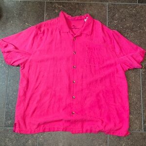 Tommy Bahama hot pink shirt